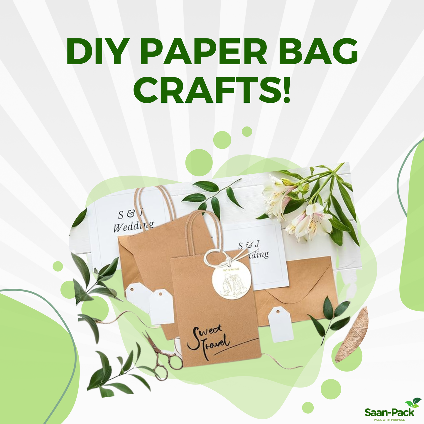 Saan-Pack Medium 8" x 4.5" x 10.25" Brown Paper Bag